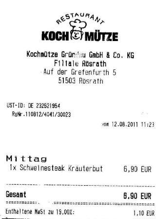 khad Hffner Kochmtze Restaurant